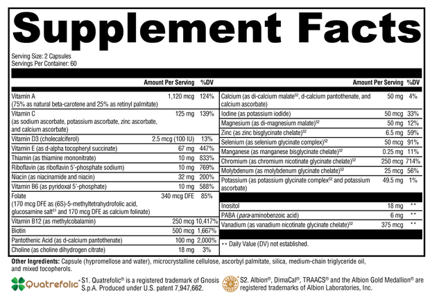 Multivitamin Without Copper & Iron
