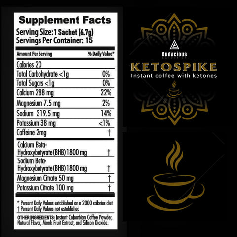 Ketospike Instant Coffee with BHB