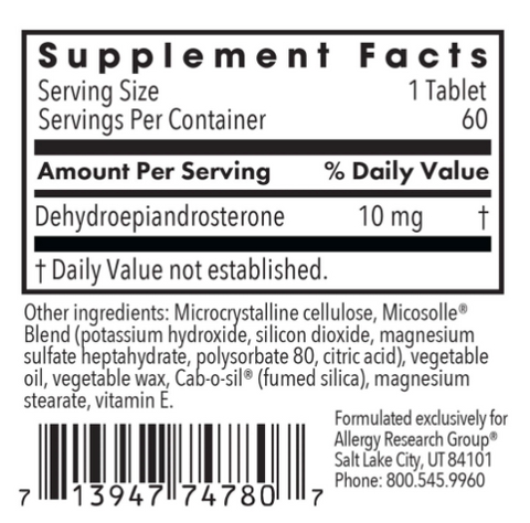 DHEA 10mg (Sustained Released and Micronized)