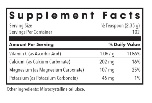 Buffered Vitamin C Powder