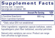 L-Carnitine 120 caps