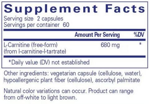 L-Carnitine 120 caps