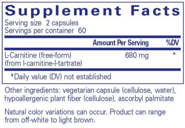 L-Carnitine 120 caps