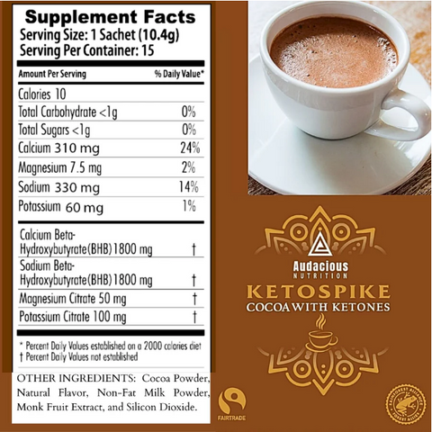KETOSPIKE Cocoa with BHB ketones