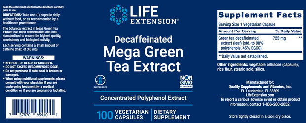 Decaf Mega Green Tea Extract