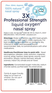 Liquid Oxygen Nasal Spray Professional Strength