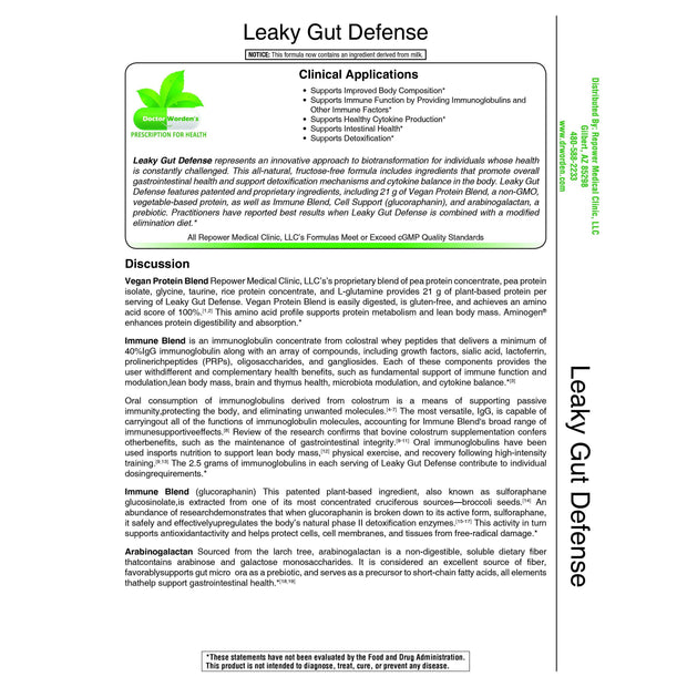 Leaky Gut Defense/ Vanilla
